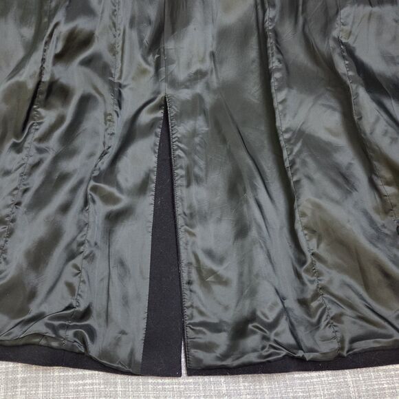 Cinziaerre Rodel SPA Long Line Coat Luxury Italian Wool Coat Women’s US8 Black - Picture 11 of 12